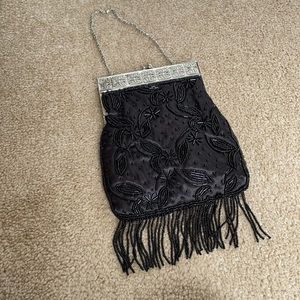 Black and silver bag